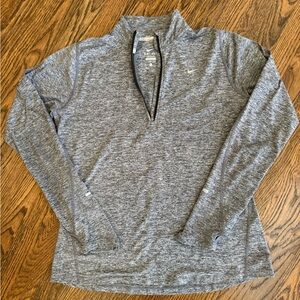 Nike Women’s Gray Quarter-Zip Pullover